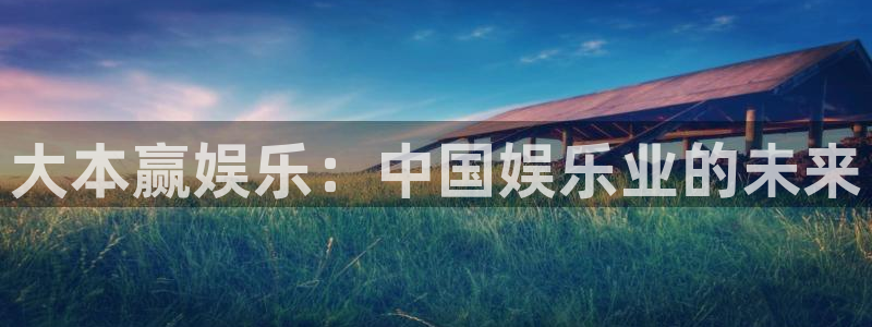 安信12注册登录：大本赢娱乐：中国娱乐业的未来